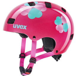 Kinder Fahrradhelm Uvex Kid 3 rosa/rot Pink Flower