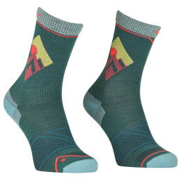 Damensocken Ortovox Alpine Light Comp Mid Socks W dunkelgrün Pacific Green