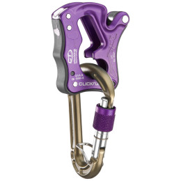 Sicherungsgerät Climbing Technology Click Up Green s HMS karabinou lila purple