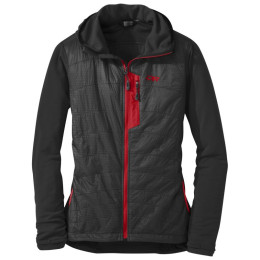 Damenjacke Outdoor Research Deviator Hoody schwarz Black/Flame