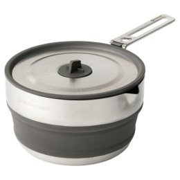 Faltbarer Kochtopf Sea to Summit Detour Stainless Steel Collapsible Pouring Pot 1.8L silber