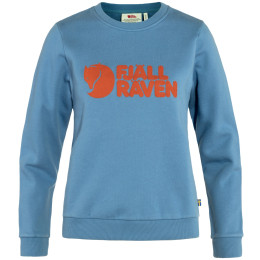 Damen-Sweatshirt Fjällräven Fjällräven Logo Sweater W blau/orange Dawn Blue-Terracotta Brown