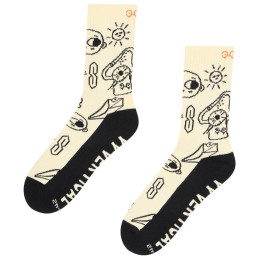 Socken YY VERTICAL Climber Doodle schwarz/beige