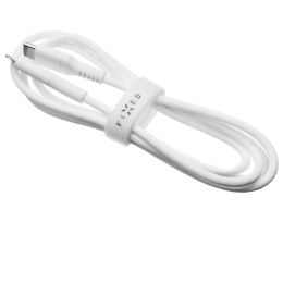 Lade- und Datenkabel FIXED Nabíjecí a datový Liquid silicone kabel USB-C/Lightning weiß bílá