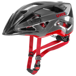 Fahrradhelm Uvex Active grau/rot Gray/Red