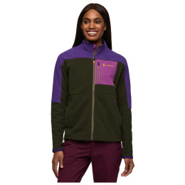 Damen-Sweatshirt Cotopaxi Abrazo Fleece Full-Zip Jacket lila/grün Black Violet and Woods