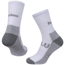 Socken Zulu Bambus Trek W weiß/grau white