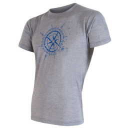 Herren-T-Shirt Sensor Merino Wool Active PT Kompas grau Grey
