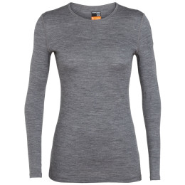 Damen-T-Shirt Icebreaker W's 200 Oasis LS Crewe grau GritstoneHthr