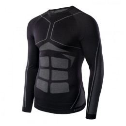Herren-Funktionsshirt Hi-Tec Buraz Top schwarz/grau Black / Grey