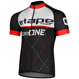 Herren Radtrikot Etape Team schwarz/rot černá/červená