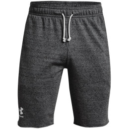 Herrenshorts Under Armour Rival Terry Short grau Pitch Gray Full Heather / / Onyx White