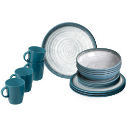 Geschirrset Brunner Tuscany Lunch Box weiß/blau
