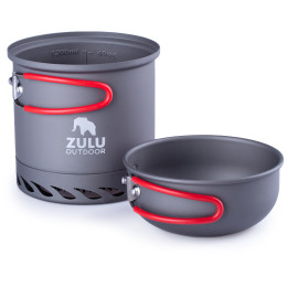 Outdoor-Kochgeschirr Zulu Ikati Plus grau/rot