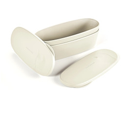 Schüsseln Light My Fire SnapBox Oval 2-pack beige cream