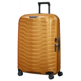 Reisekoffer Samsonite Proxis Spinner 75 gold Honey Gold