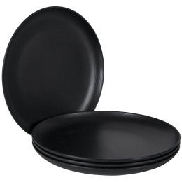 Teller-Set Bo-Camp Orville - 4ks schwarz Black