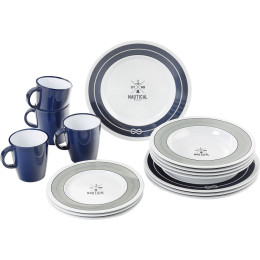Geschirrset Brunner Dinner Service Nautical weiß