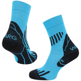 Kompressionssocken Warg Performance Merino blau blue
