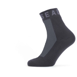 Wasserdichte Socken SealSkinz Dunton 2023 schwarz/grau Black/Grey