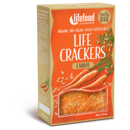 Kräcker Lifefood LIFE CRACKERS Mrkvánky RAW BIO 80 g