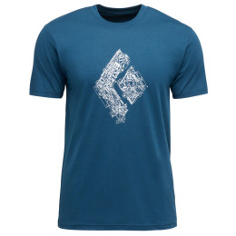 Herren-T-Shirt Black Diamond M Engineered Diamond Ss Tee blau Indigo (4013)