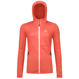 Damen-Sweatshirt Ortovox Fleece Hoody W rosa coral