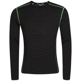 Herren-Funktionsshirt Zulu Merino 240 Long schwarz/grün Black/Green