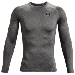 Herren-Funktionsshirt Under Armour HG Armour Comp LS grau CarbonHeather//Black