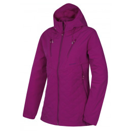 Damen-Winterjacke Husky Salex L dunkellila NeonPurple