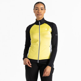 Damen Funktions-Sweatshirt Dare 2b Elation II Core Stretch gelb/schwarz YellPlum/Blk