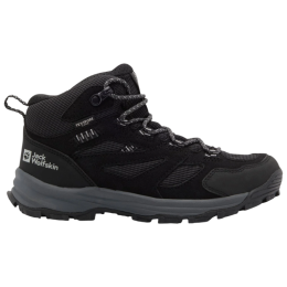 Kinder Knöchel-Trekkingschuhe Jack Wolfskin Vojo Tour Texapore Mid K schwarz Phantom