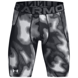 Herren funktionelle Boxershorts Under Armour HG Prtd Long Shorts schwarz/weiß Black / / White