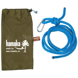 Zubehör für Hängematten Hamaka.eu Seil mit Karabiner 3 Meter