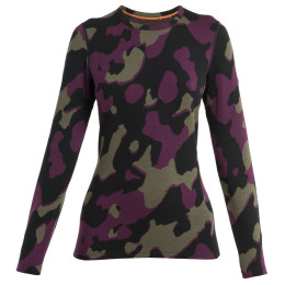 Damen-Funktionsshirt Icebreaker W Mer 260 Vertex LS Crewe Natural Shades schwarz/braun Black/Loden/Nightshade/J