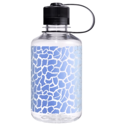 Flasche Nalgene Narrow Mouth Animal Print 500 ml blau/weiß Clear Rainbow Giraffe