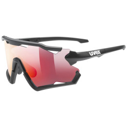 Sonnenbrille Uvex Sportstyle 228 Set schwarz Black Mat / Mirror Red