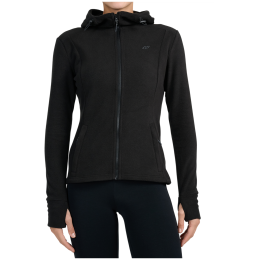 Damen-Sweatshirt 4F Fleece F468 schwarz Deep Black