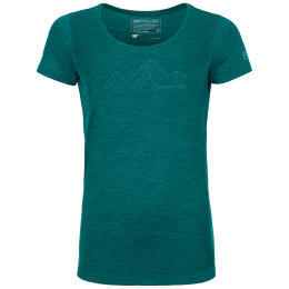 Damen-Funktionsshirt Ortovox W's 150 Cool Mountain Face TS grün PacificGreenBlend