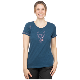 Damen-T-Shirt Chillaz Gandia Happy Alpaca blau dark blue