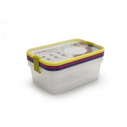 Lebensmittelbox Omada Sanaliving Box Set 3x 24x16,5x8cm/2L