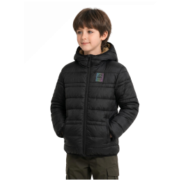Kinder Winterjacke Alpine Pro Douwo Black schwarz