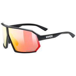 Sonnenbrille Uvex Sportstyle 237 Cv schwarz/rot Black Matt/Mir.Red