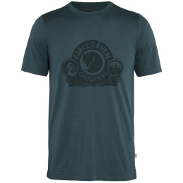 Herren-Funktionsshirt Fjällräven Abisko Wool Classic SS M dunkelblau Dark Navy