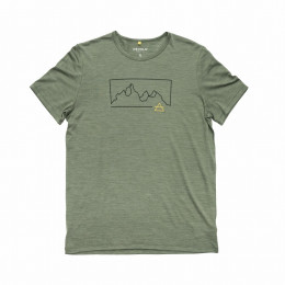 Herren-T-Shirt Devold Active "Outline" Tee Man grün/schwarz FOREST