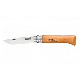 Klappmesser Opinel N°08 Carbon Viroblock, blister natur