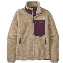 Damenjacke Patagonia Classic Retro-X Jacket braun Dark Natural w/Night Plum