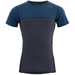 Herren-Funktionsshirt Devold Lauparen Merino 190 T-Shirt Man dunkelblau FLOOD/NIGHT/INK