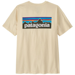 Herren-T-Shirt Patagonia P-6 Logo T-Shirt beige Undyed Natural