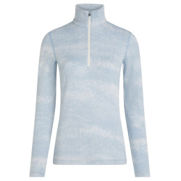 Damen-Funktionsshirt Icebreaker Women M 260 Tech Vertex LS HZ Chillwave blau/weiß Snow/Zincblue/J